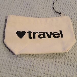 DOGEARED "❤travel” Canvas Makeup Bag (37)